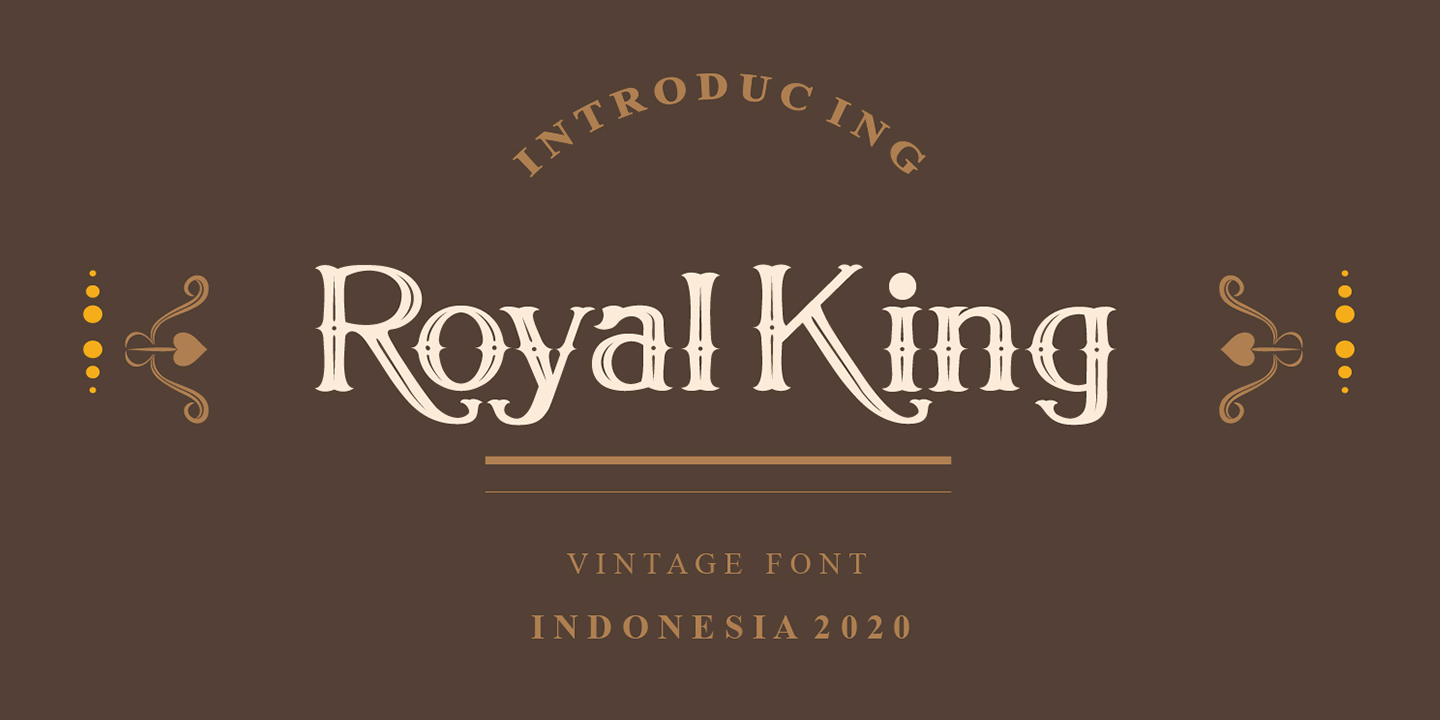 Schriftart Royal King